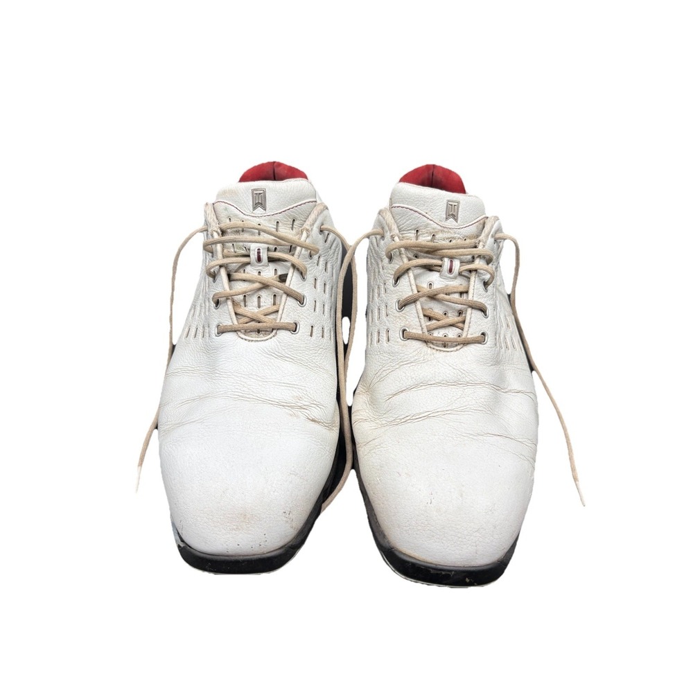 Nike Air Zoom‎ Tiger Woods Golf Shoes White Leather Men's 11 Vintage